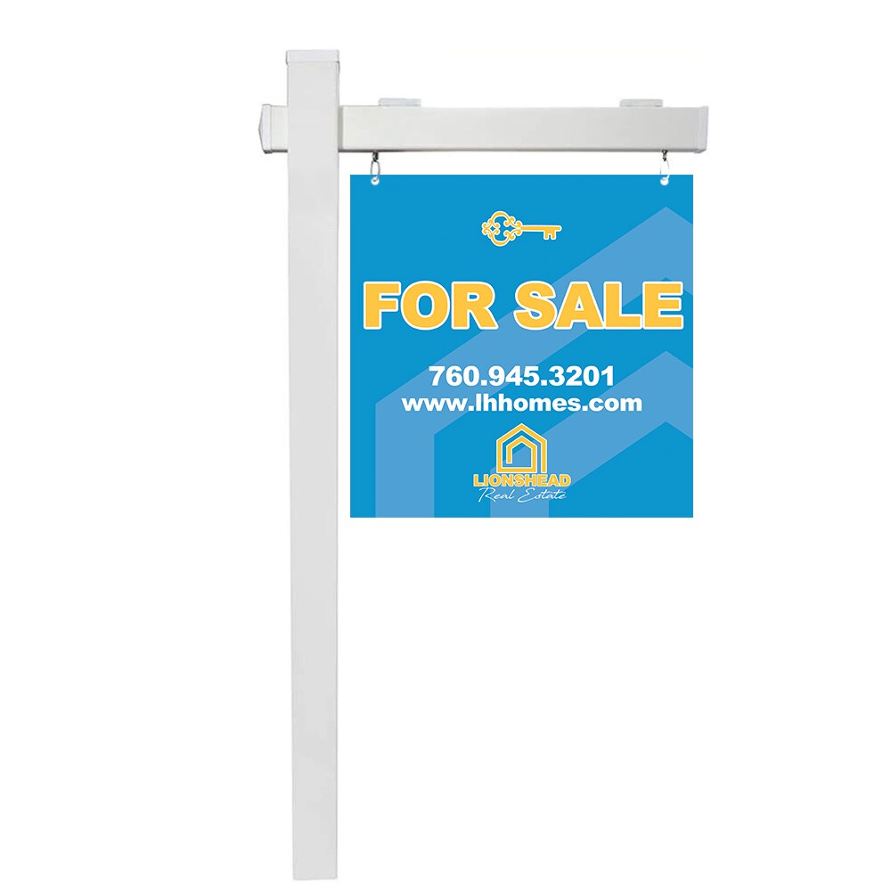 Real Estate Sign Post — Large Graphic Package